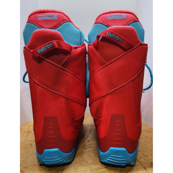 Burton Rampant Snowboard Boots Mens Red Blue Lace Up Freestyle Park Riding main image 14